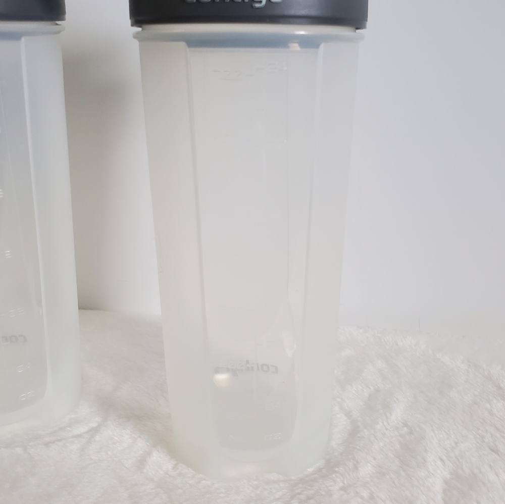 Contigo Clear Gray Blue Shake & Go 24 Oz Bottles Set Of 2 - Picture 9 of 15